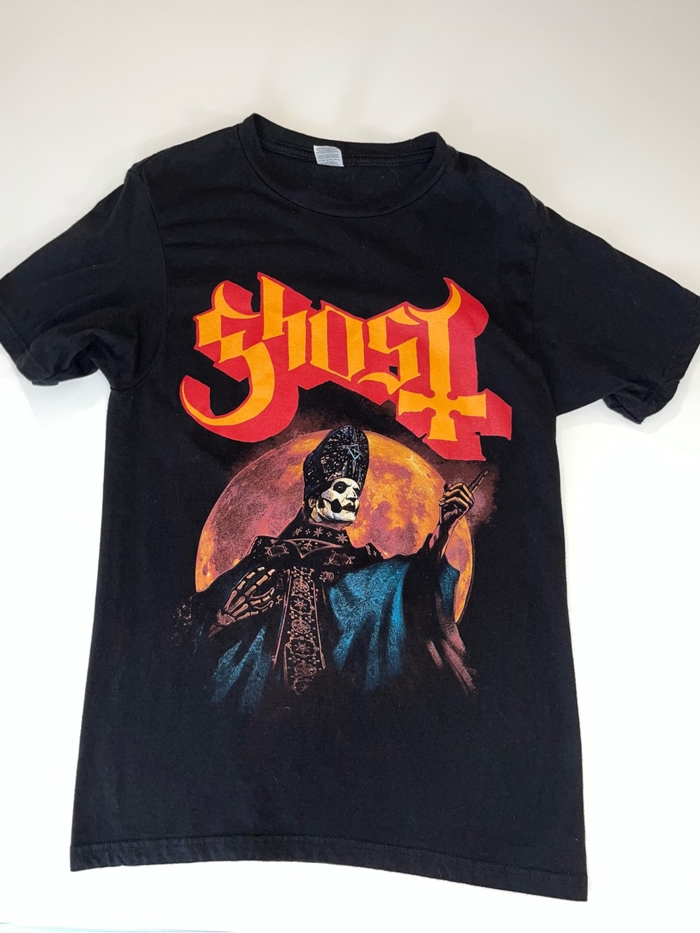 Official Ghost Band Pre-Imperatour 2022 US Tour Graphic Tee Shirt Small Black